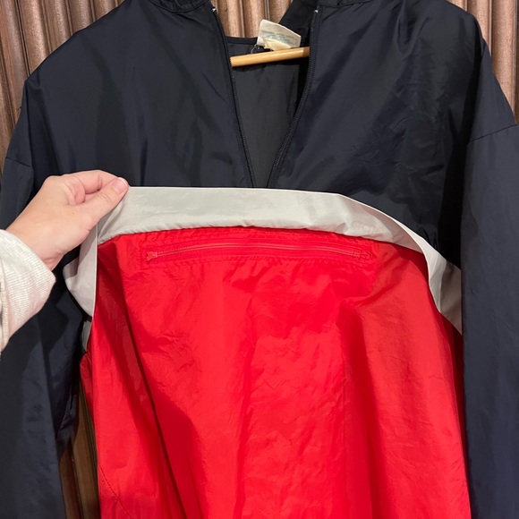 Vintage 90s Adidas Track Jacket quarter Zip Windbreaker Hooded Men’s Size XL - Picture 2 of 5